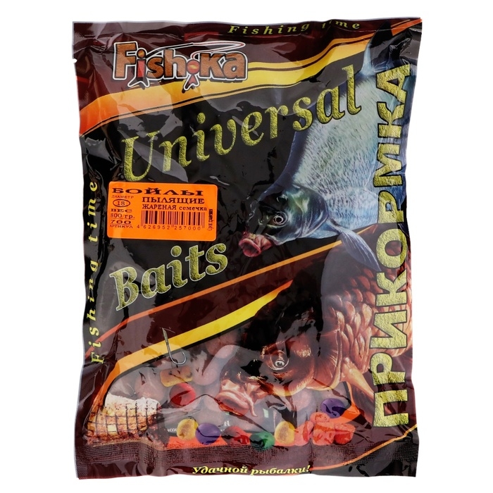 Бойлы пылящие Fish.ka, жареная семечка 18 мм, 800 г Бойлы пылящие Fish.ka, жареная семечка 18 мм, 800 г