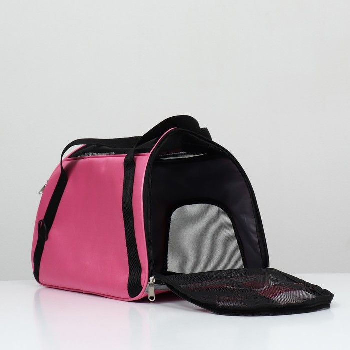 Сумка-переноска сетчатая, 48 х 26 х 31 см, розовая Сумка-переноска сетчатая, 48 х 26 х 31 см, розовая