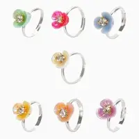 Кольцо &laquo;Выбражулька. Орхидея&raquo;, МИКС в серебре, безразмерное