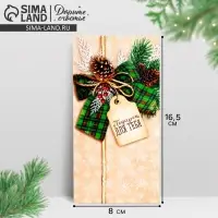 Конверт для денег «С Новым Годом!», 16.5×8 см