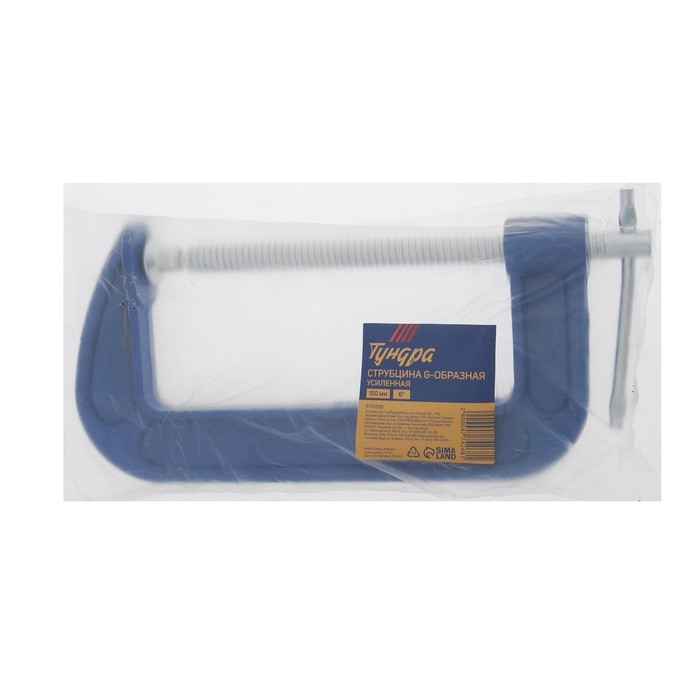 Струбцина G-образная ТУНДРА, усиленная, 6 Струбцина G-образная ТУНДРА, усиленная, 6" (150 мм)