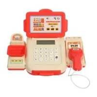 ZABIAKA Игровой набор "Касса-калькулятор" с аксессуарами, свет, звук
