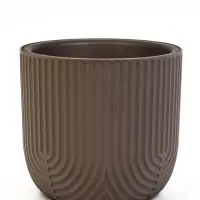 Кашпо со вставкой 7,8 л d28 см h25,5 см РАМОНА серый