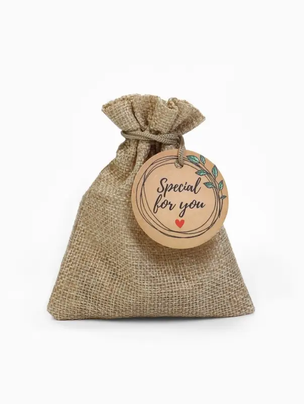 Мешочек подарочный &laquo;Для тебя&raquo;, лён, 10&times;12 см, бежевый