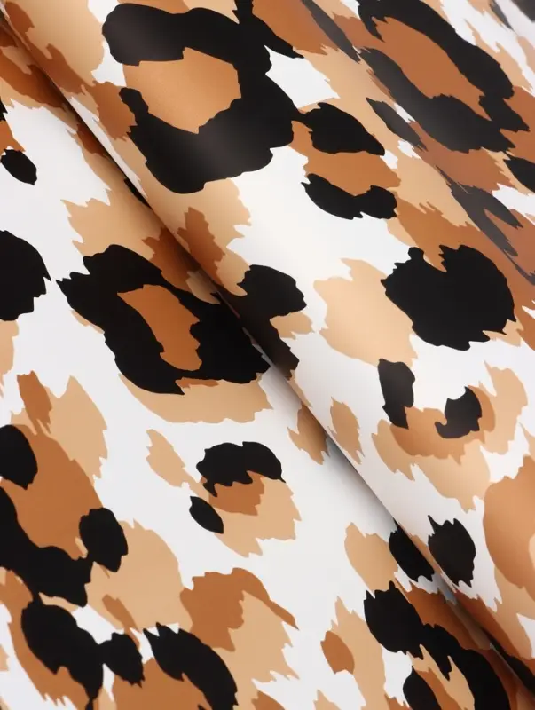 Пленка для цветов, &laquo;Эклер&raquo;, бело-золотой, 57&times;57 см