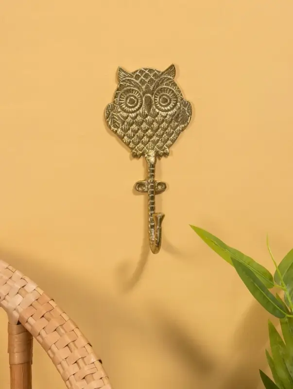 Крючок настенный Крючок настенный "Филин" 10х9х14 см, алюминий