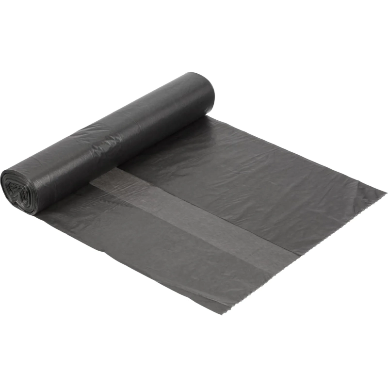 Мешки для мусора ПВД 35л 20мкм 30шт/рул черные 50x64см