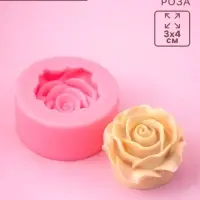 Молд силиконовый &laquo;Роза&raquo; 3&times;4&times;4 см