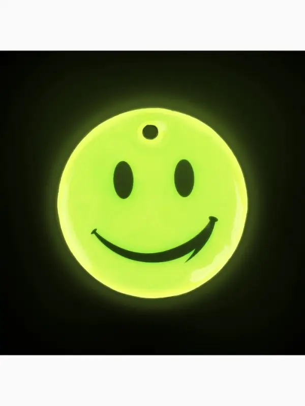 Светоотражающий элемент &laquo;Смайл Классика&raquo;, 5&times;5 см, жёлтый