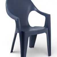 Кресло садовое Decorona DeForma, 55&times;53.5&times;78.5 см, пластиковое, цвет графитовый шторм