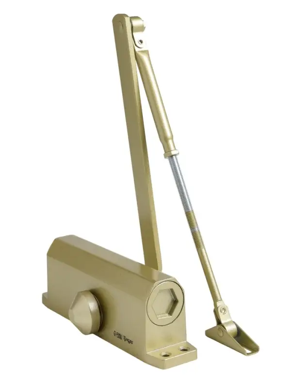 Доводчик дверной ТУНДРА d=80GP, до 80 кг, цвет золото