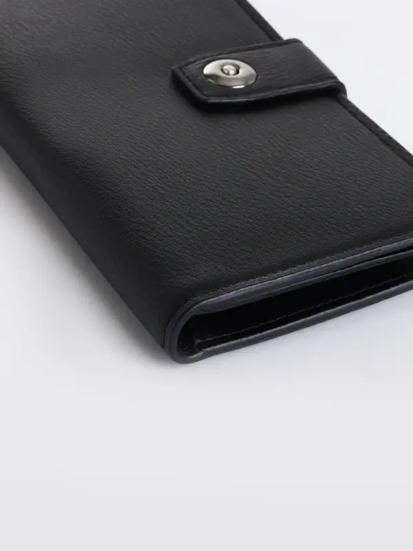 Портмоне мужское, на магните, чёрное