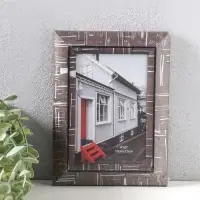 Фоторамка пластик 10х15 см "Моррис" тёмно-коричневый 19,8х15х2 см