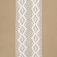 Кружево вязаное, 50 мм, 10&plusmn;1 м, белое