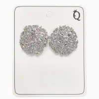 Серьги металл &laquo;Карибы&raquo;, круг, цвет серебро