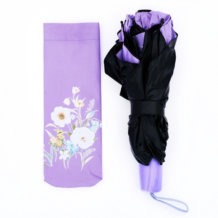 Зонт механический «Цветы», эпонж, 4 сложения, 8 спиц, R = 48/55 см, D = 110 см, цвет МИКС Зонт механический «Цветы», эпонж, 4 сложения, 8 спиц, R = 48/55 см, D = 110 см, цвет МИКС