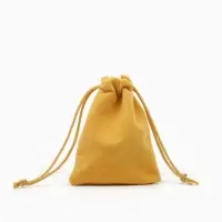 Мешочек бархатный, 7×9 см, оранжевый