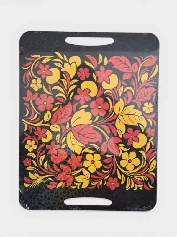 Доска разделочная с ручками Дарим Красиво &laquo;Хохлома&raquo;, 36&times;28 см, дерево