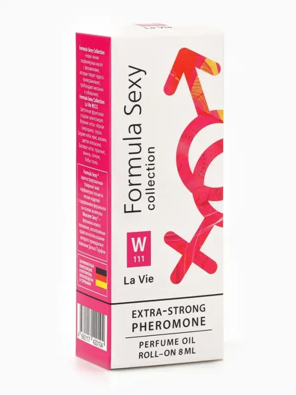 Парфюмерное масло женское с феромонами Formula Sexy Collection La Vie W111, 8 мл (по мотивам La Vie Est Belle (Lancome)