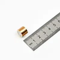 Замок-концевик магнитный, L=20 мм, d (внутренний)=12 мм, (набор 2 шт.), цвет золото