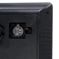 Часы электронные настенные, настольные &laquo;Соломон&raquo;, будильник, 15.5&times;23.5 см, красная индикация, черные