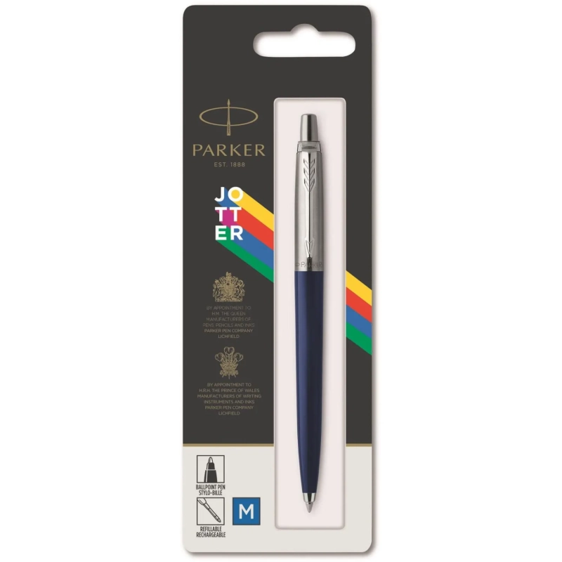 Ручка шариковая Parker Jotter Originals Navy Blue син.стерж. Блист. 2123427