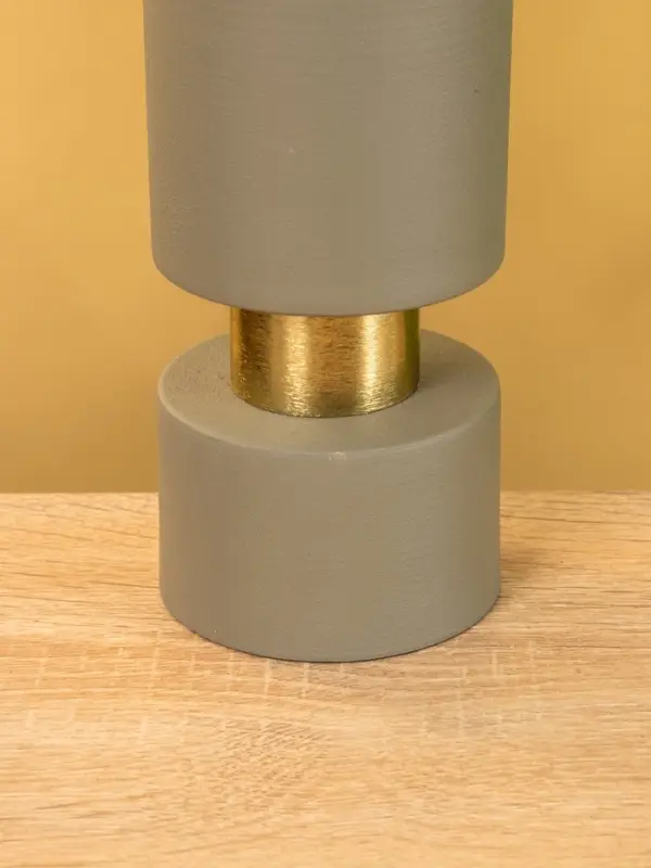 Подсвечник на 1 свечу текстурный "Графитовый" 10,5х10,5х19 см