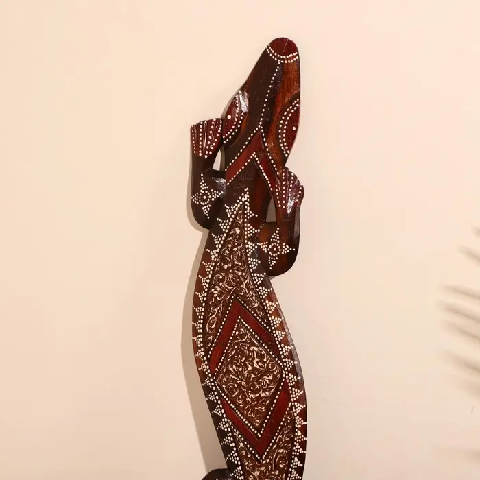 Панно настенное  Панно настенное "Геккон узоры" 14х1х100 см