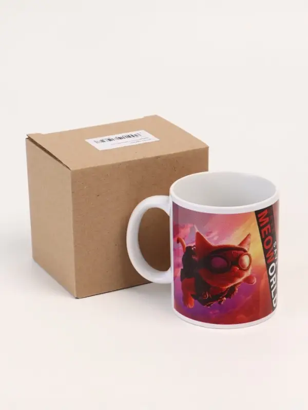 Кружка керамическая в коробке «Человек паук кот», 320 мл