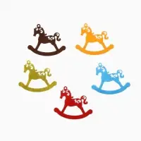 Набор ёлочных украшений, Арома "Лошадки" 5 шт Набор ёлочных украшений, Арома "Лошадки" 5 шт
