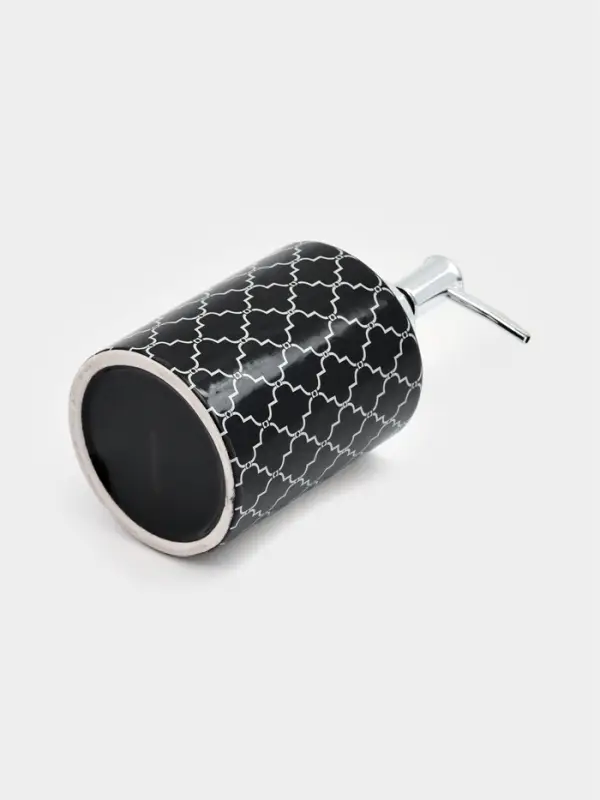 Дозатор для мыла Доляна &laquo;Марокко&raquo;, 380 мл, чёрный