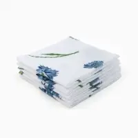 Набор платочков Крошка Я  Cornflowers (вид 2) 20*20 см-5 шт, муслин, 100 % хлопок