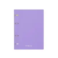 Тетрадь на кольцах ErichKrause. Pastel А5, 80 листов, в клетку, пластиковая обложка, блок офсет, 100% белизна, МИКС