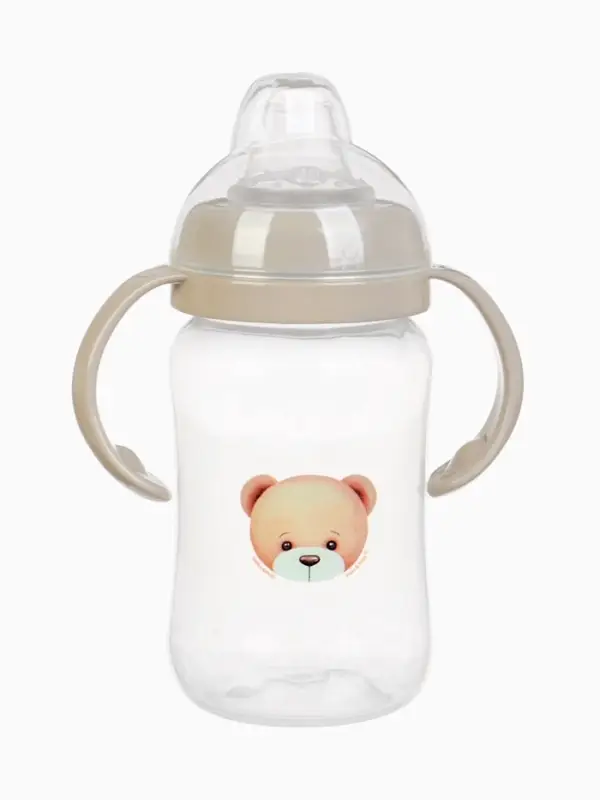 Поильник - непроливайка Baby Bear с силиконовым носиком, 270 мл., бежевый Mum&Baby