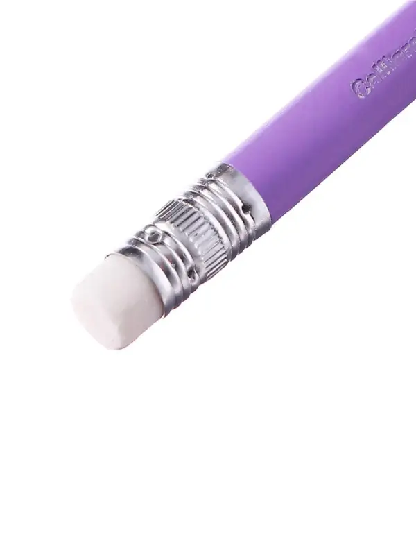 Набор карандашей чернографитных Calligrata. Pastel, 12 штук, HB, с ластиком, трёхгранный, пластиковый, МИКС