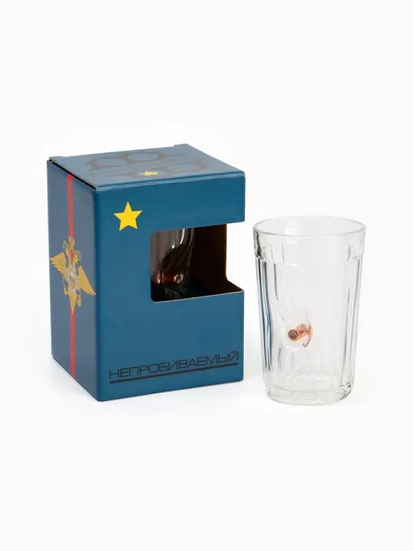 Стакан непробиваемый с пулей &laquo;Полицейский&raquo;, гранёный, 250 мл