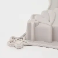 Форма для выпечки новогодняя Доляна &laquo;Ёлочки&raquo;, силикон, 22&times;20.6&times;2.5 см, 6 ячеек, серая