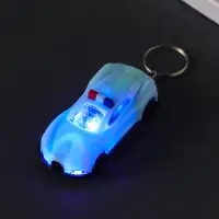 Брелок световой на кольце "Полицейский автомобиль" мигает МИКС 6,5х3х1,8 см