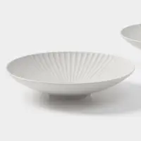 Тарелки Magistro Jarwah Lausanne, 600 мл, 21.5&times;5 см, глубокие, набор 2 шт., фарфор, серые
