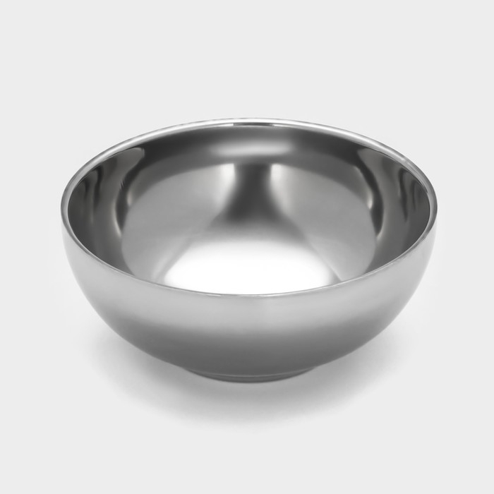 Миска из нержавеющей стали с двойными стенками «Трефор», 500 мл, d=15 см Миска из нержавеющей стали с двойными стенками «Трефор», 500 мл, d=15 см