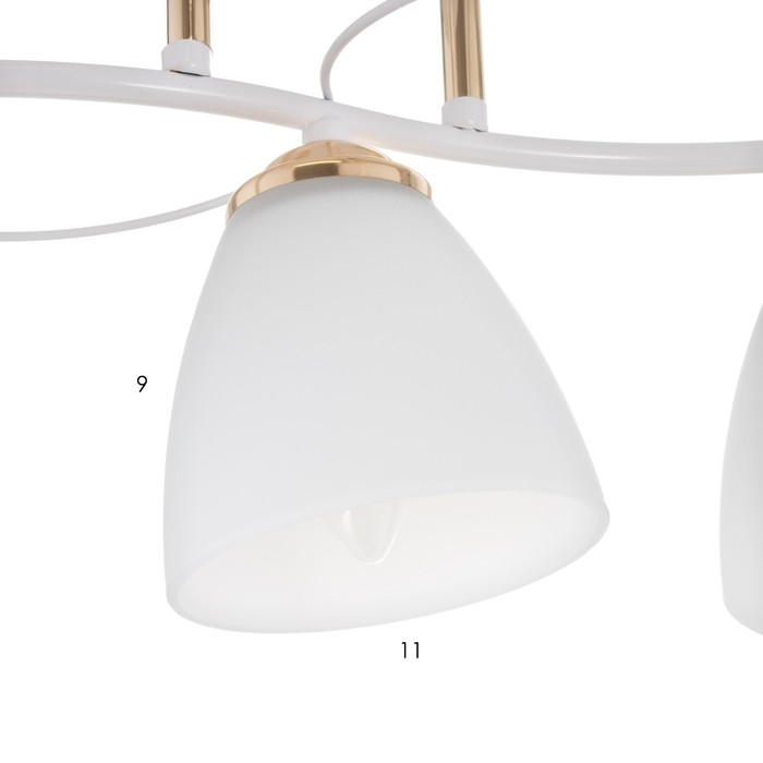 Люстра 2178/5 E27 40Вт бело-золото 70х28,5х22 см BayerLux