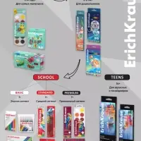 Карандаши цветные 12 цветов ErichKrause Color Friends, трёхгранные, пластиковые, с европодвесом