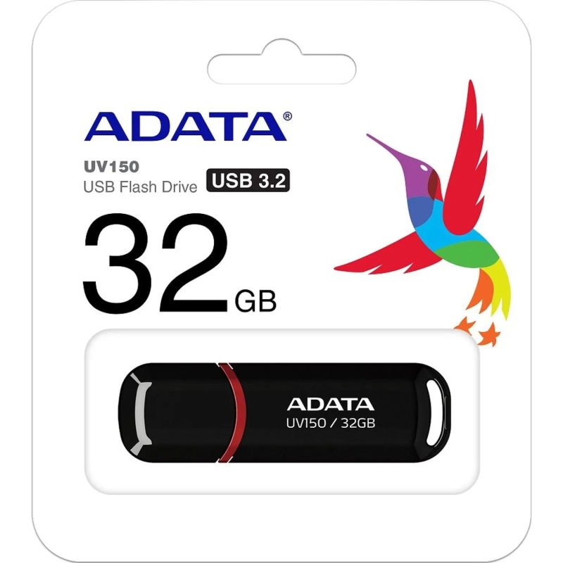 Флеш-память ADATA UV150, 32GB, AUV150-32G-RBK