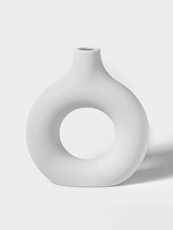 Ваза для сухоцветов  Ваза для сухоцветов "Ring" 5х18х19,5 см, цвет белый