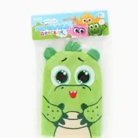 Мочалка детская для купания &laquo;Крокодильчик Кроки&raquo;, варежка, из махры, ЦЫП-ЦЫП