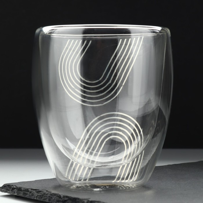 Стакан с двойными стенками «Геометрия», 300 мл Стакан с двойными стенками «Геометрия», 300 мл