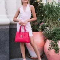 Сумка женская тоут TEXTURA на молнии, 31&times;11&times;21 см, розовая