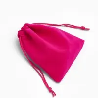 Набор мешочков бархатных 50 шт., 10&times;12 см, цвет ярко-розовый (9901887)