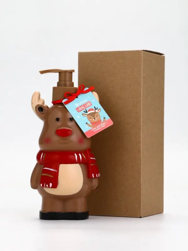 Ural Lab Милые персы гель для душа в формовом флаконе, 300 мл, ягодный сорбет