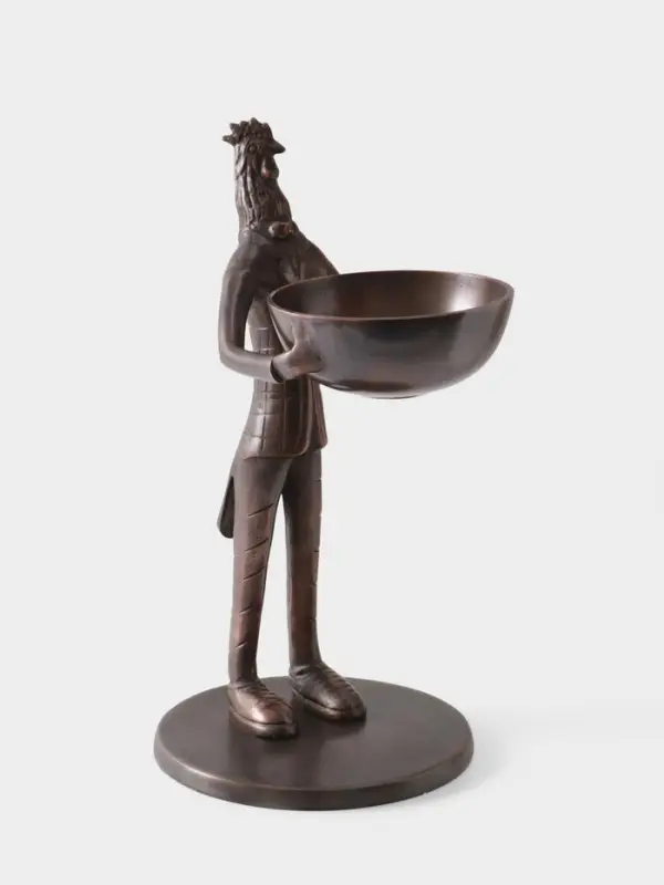 Конфетница &laquo;Петушок угощает&raquo;, 21&times;25&times;41 см, алюминий